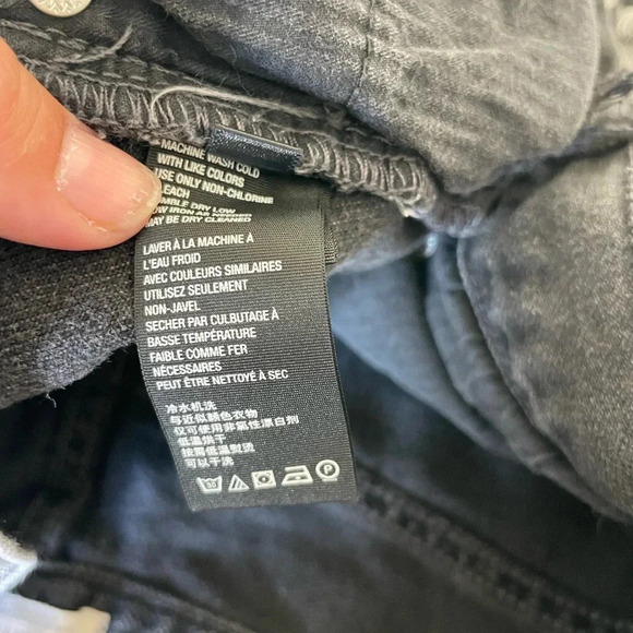 Free People Gray Distressed Denim Shorts - Picture 5 of 7